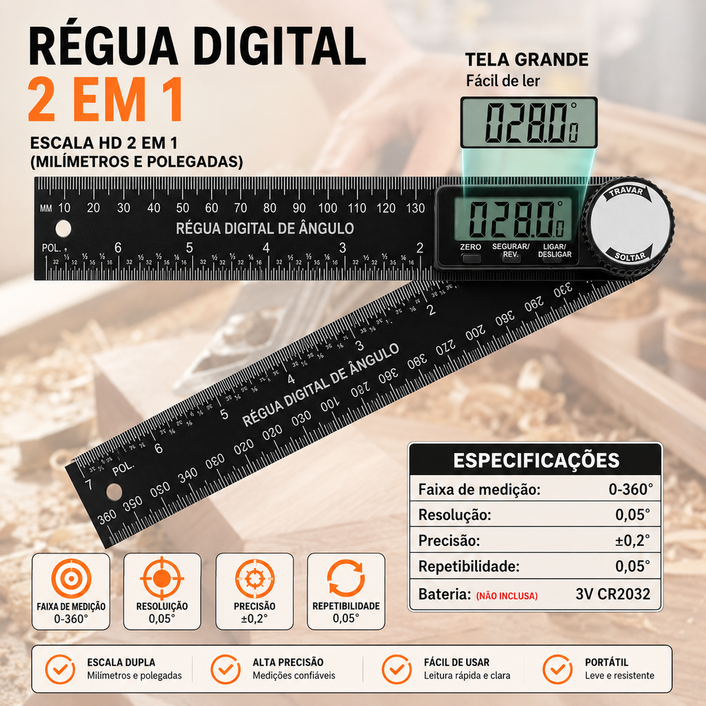 Medidor Digital de Ângulo