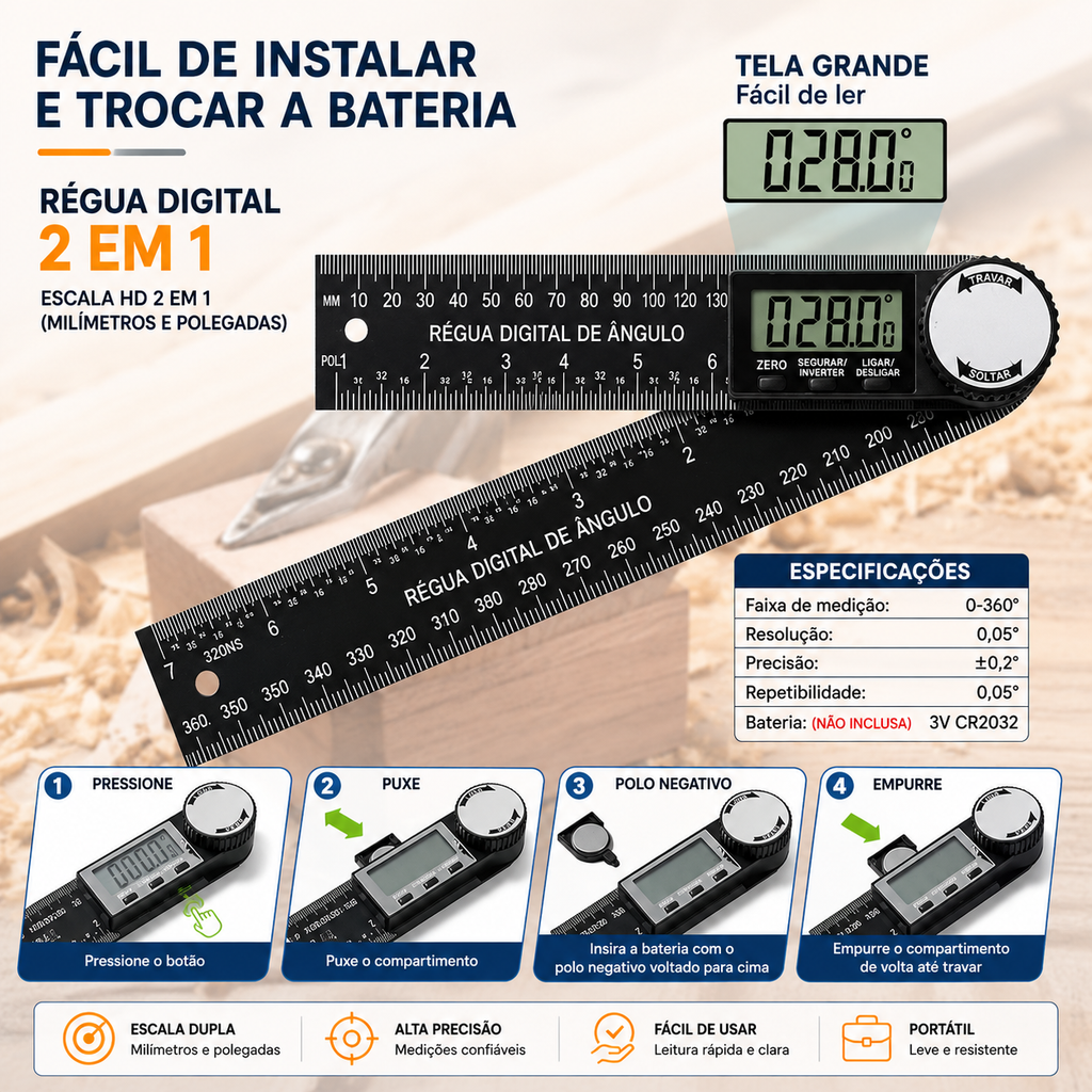Medidor Digital de Ângulo