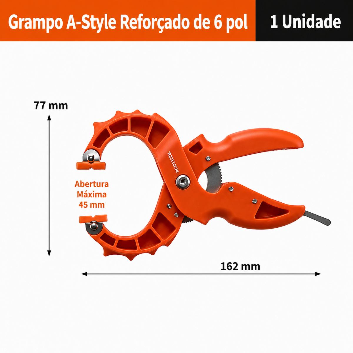 Grampo com Trava de Catraca