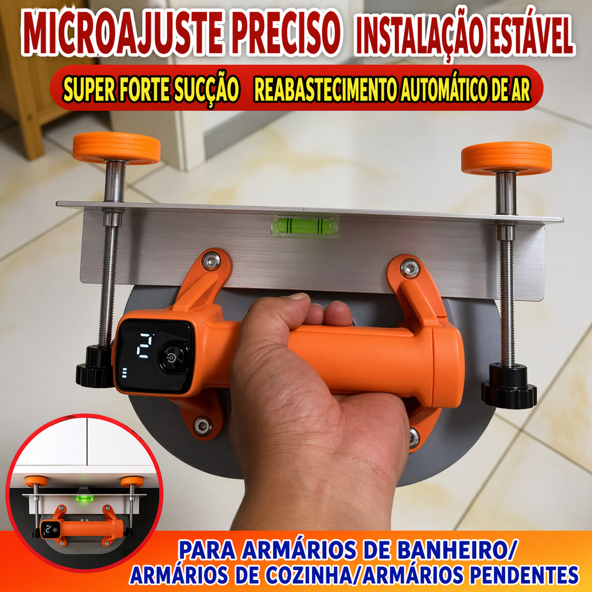 Suporte de Fixação com Ventosa Elétrica 260kg