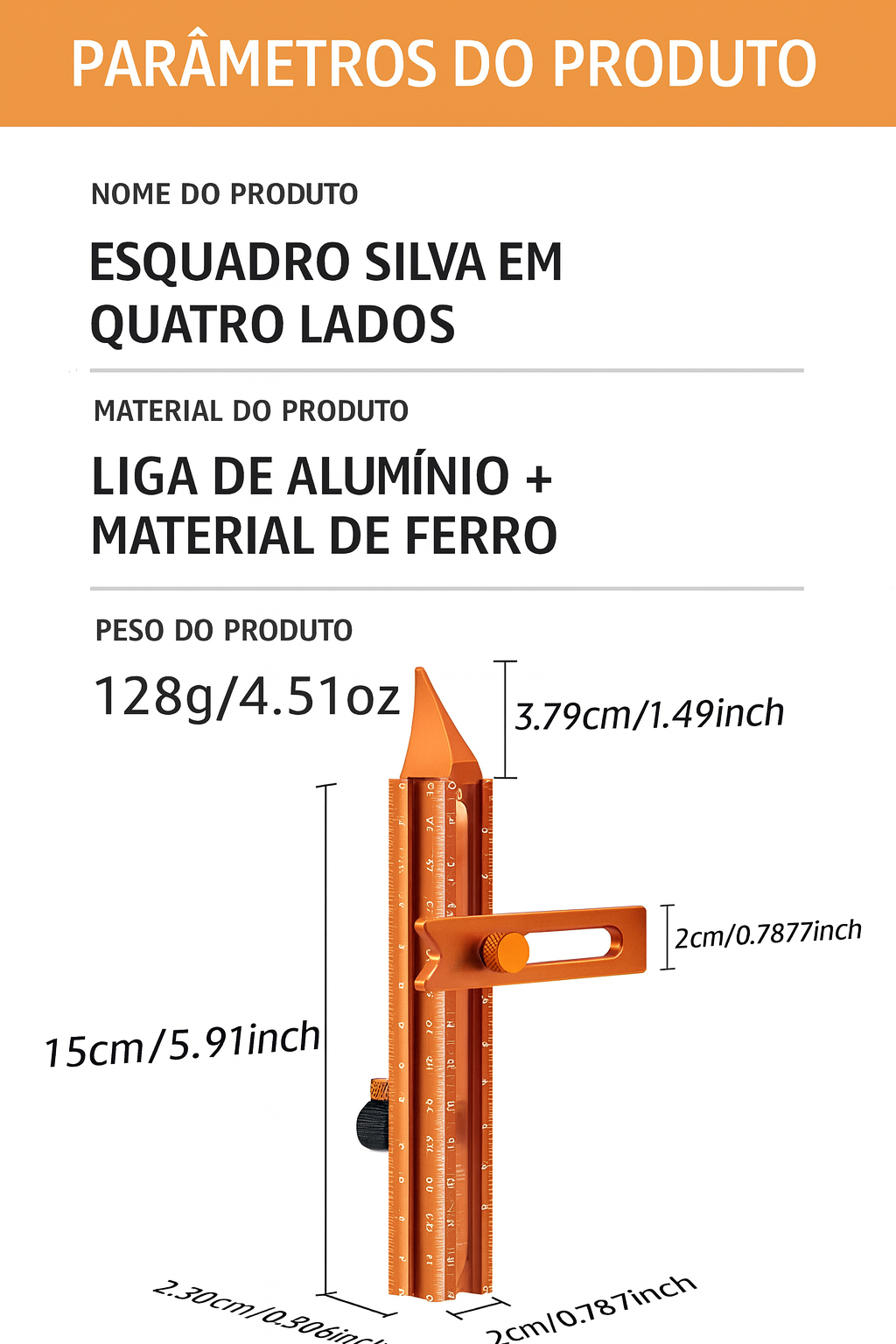 Gabarito de Marcação 4 em 1