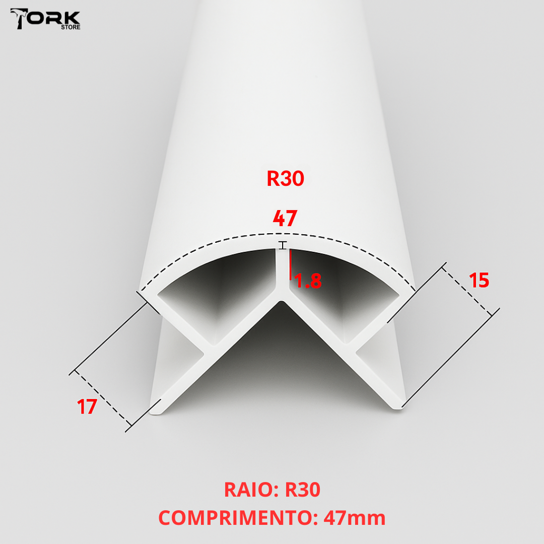 Perfil Modular para Móveis Curvos