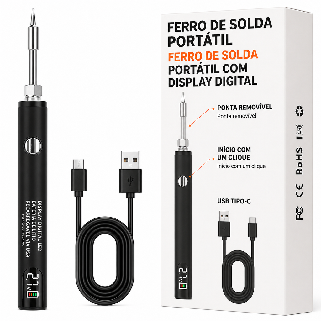 Caneta de Solda USB para Pequenos Reparos