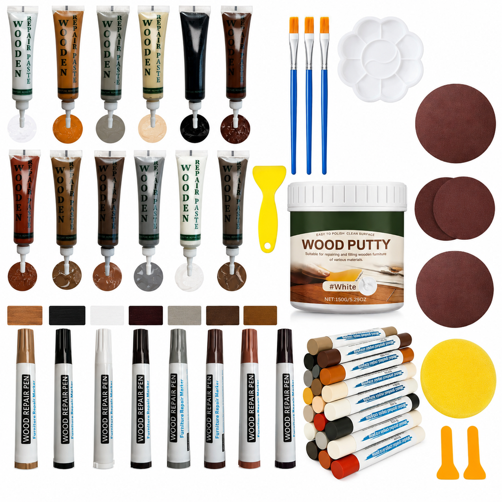 Kit de Reparo para MDF com Bastões de Cera (20 Cores)