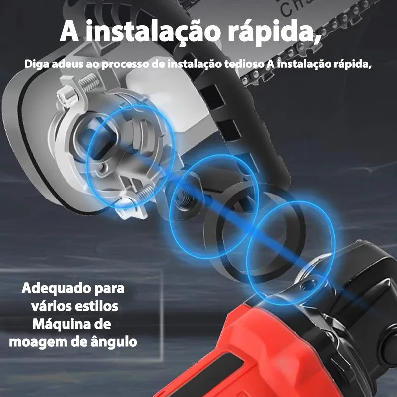 Adaptador versátil para motosserra