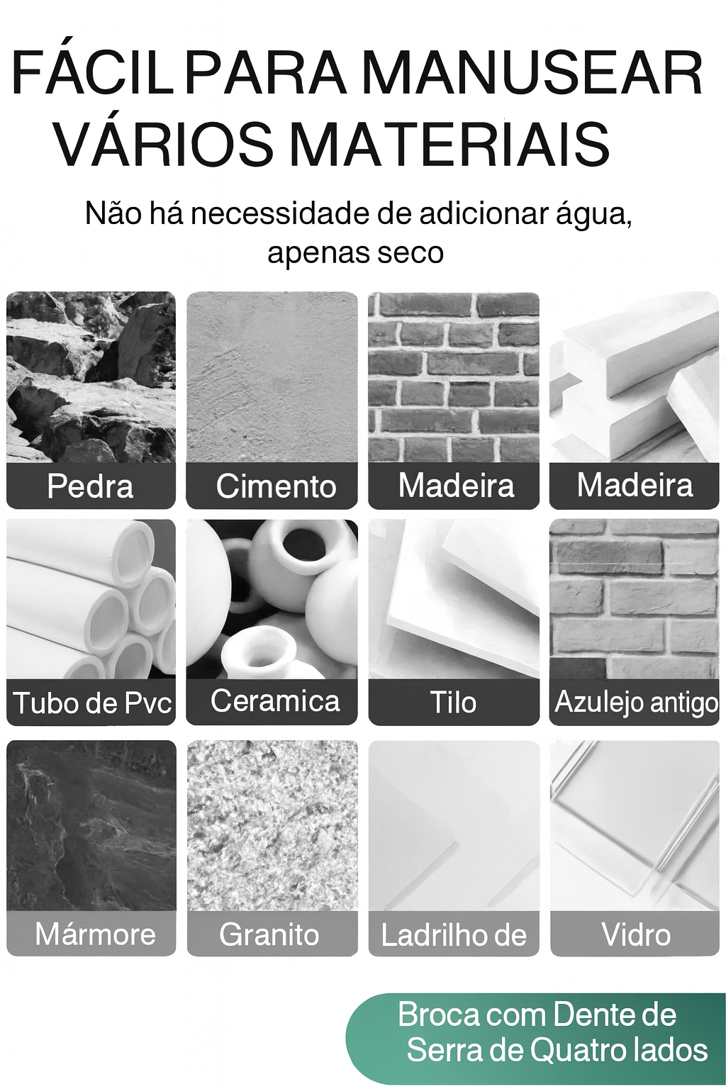 Broca Multifuncional 93HRC Canelada