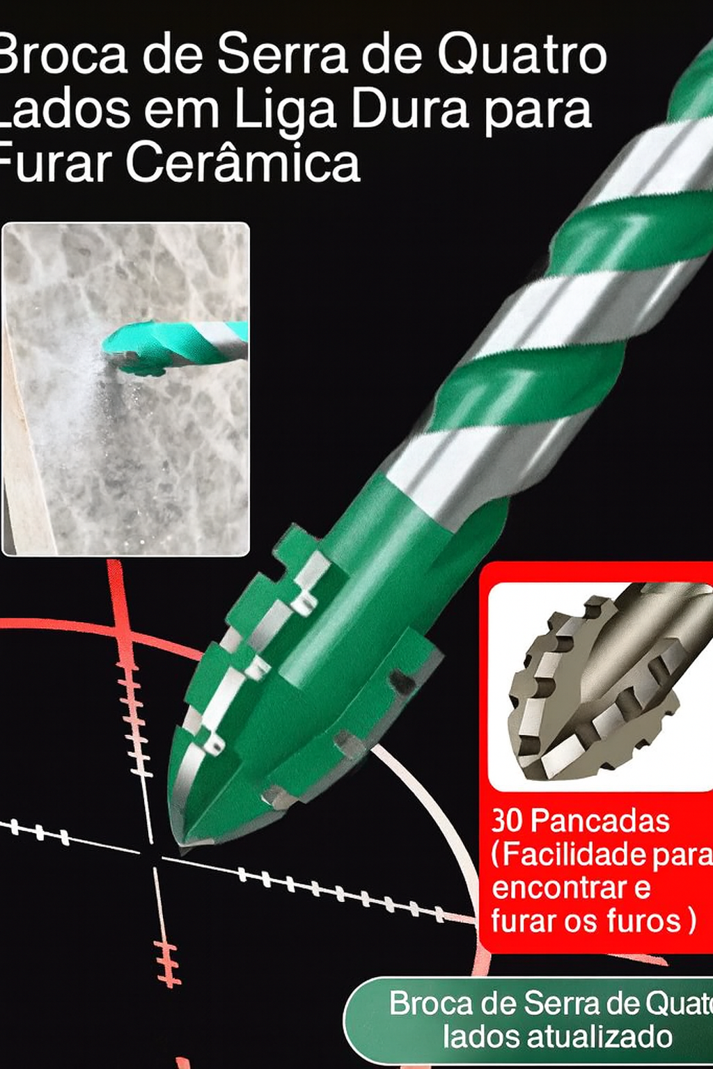 Broca Multifuncional 93HRC Canelada