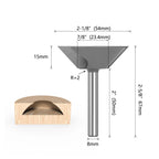 Fresa Invertida Para Puxador Cava (8mm)