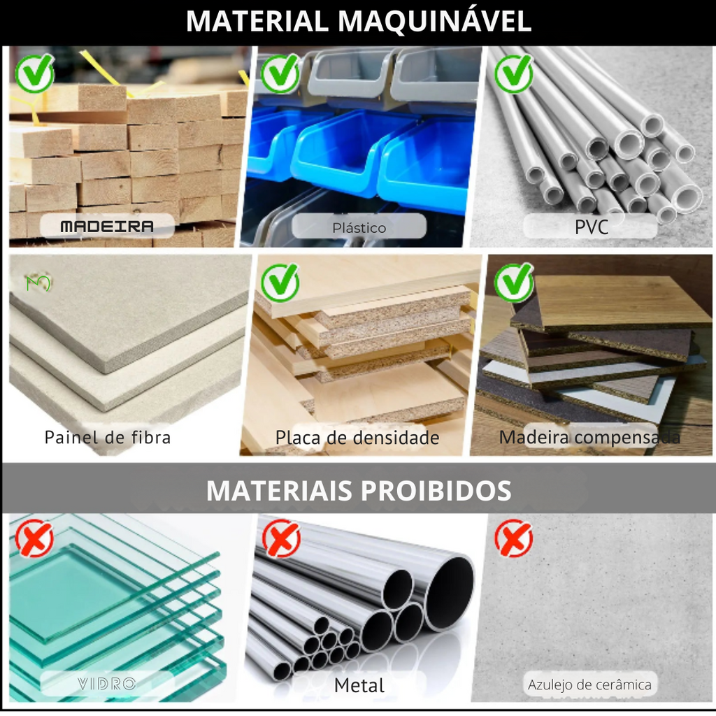 Kit com 8 Brocas Helicoidais