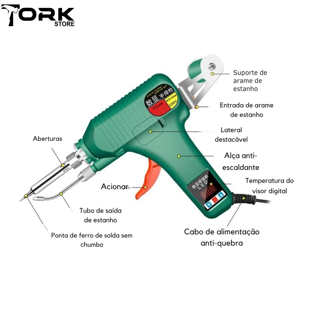 Ferro de Solda Semiautomático 120W