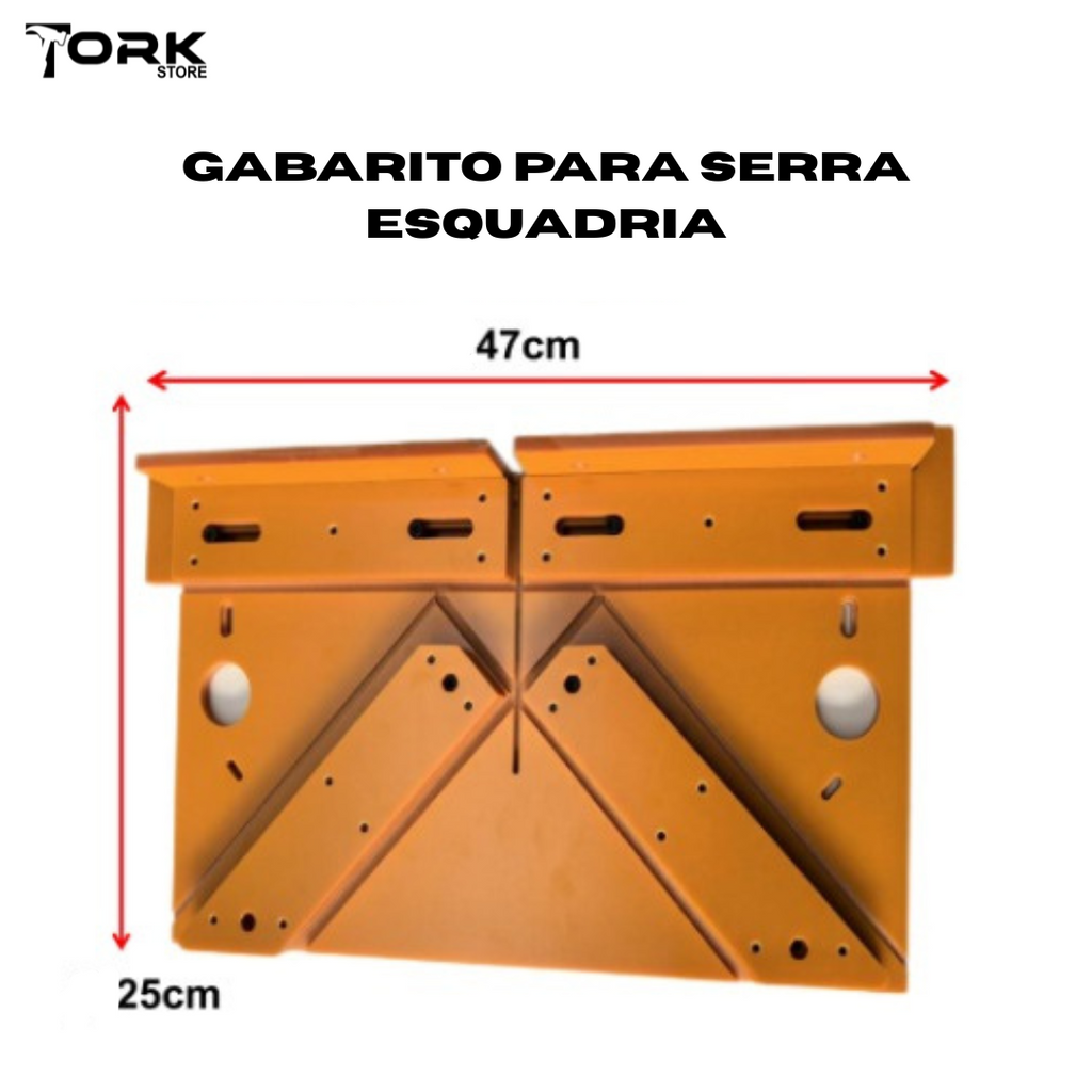 Gabarito para Serra de Meia-Esquadria