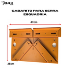 Gabarito para Serra de Meia-Esquadria
