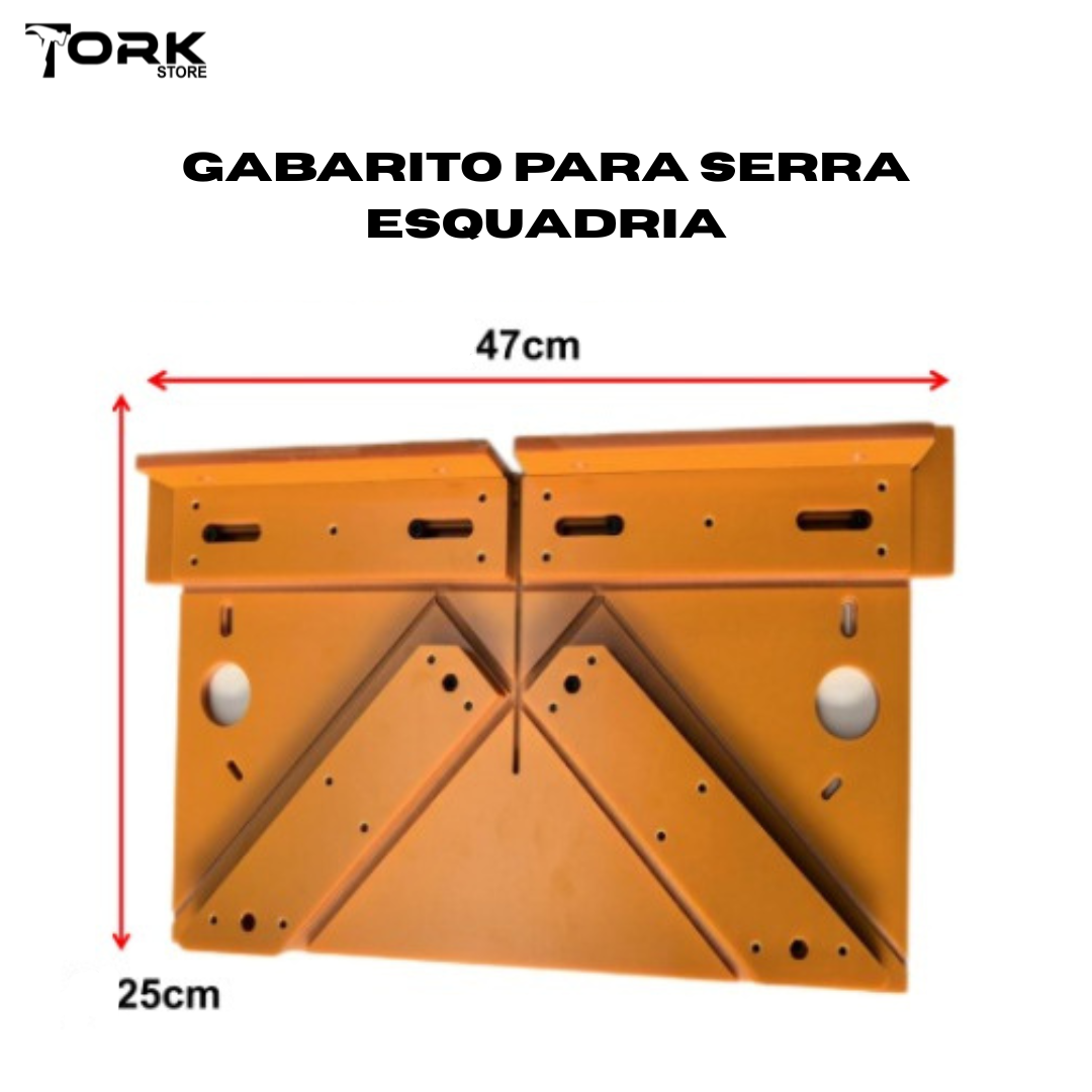 Gabarito para Serra de Meia-Esquadria