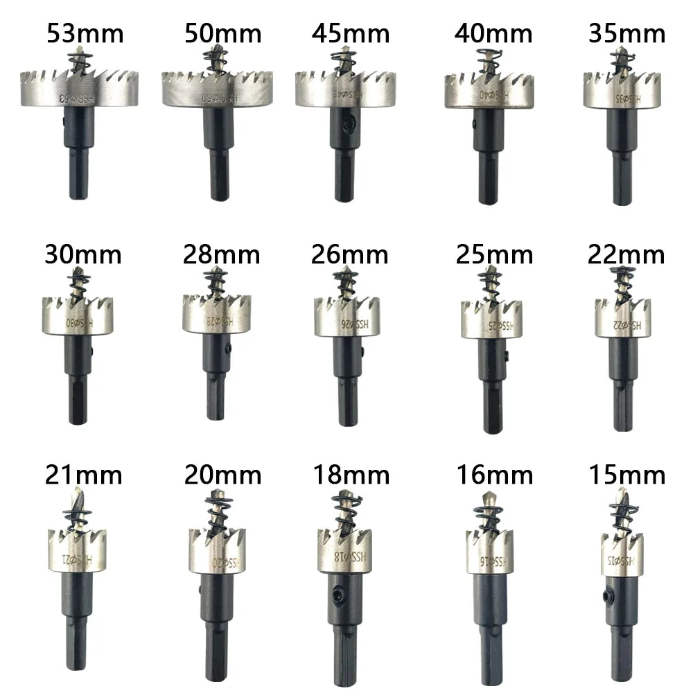 Kit de Serra Copo 15 Peças 15-53mm