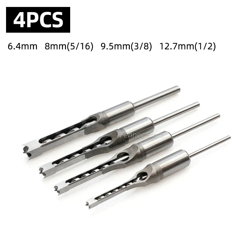 Kit de Brocas Quadradas para Madeira