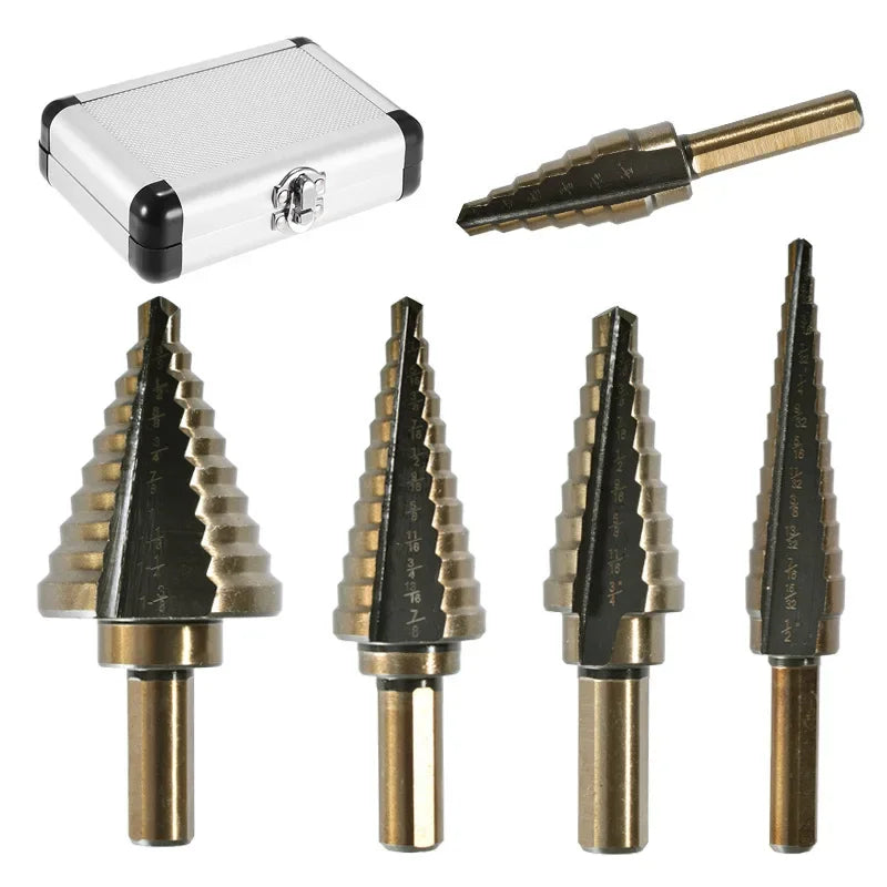 Kit de Brocas Escalonadas – Aço Rápido HSS 4241