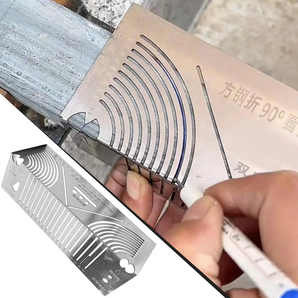 Gabarito de Marcação de Arcos e Ângulos