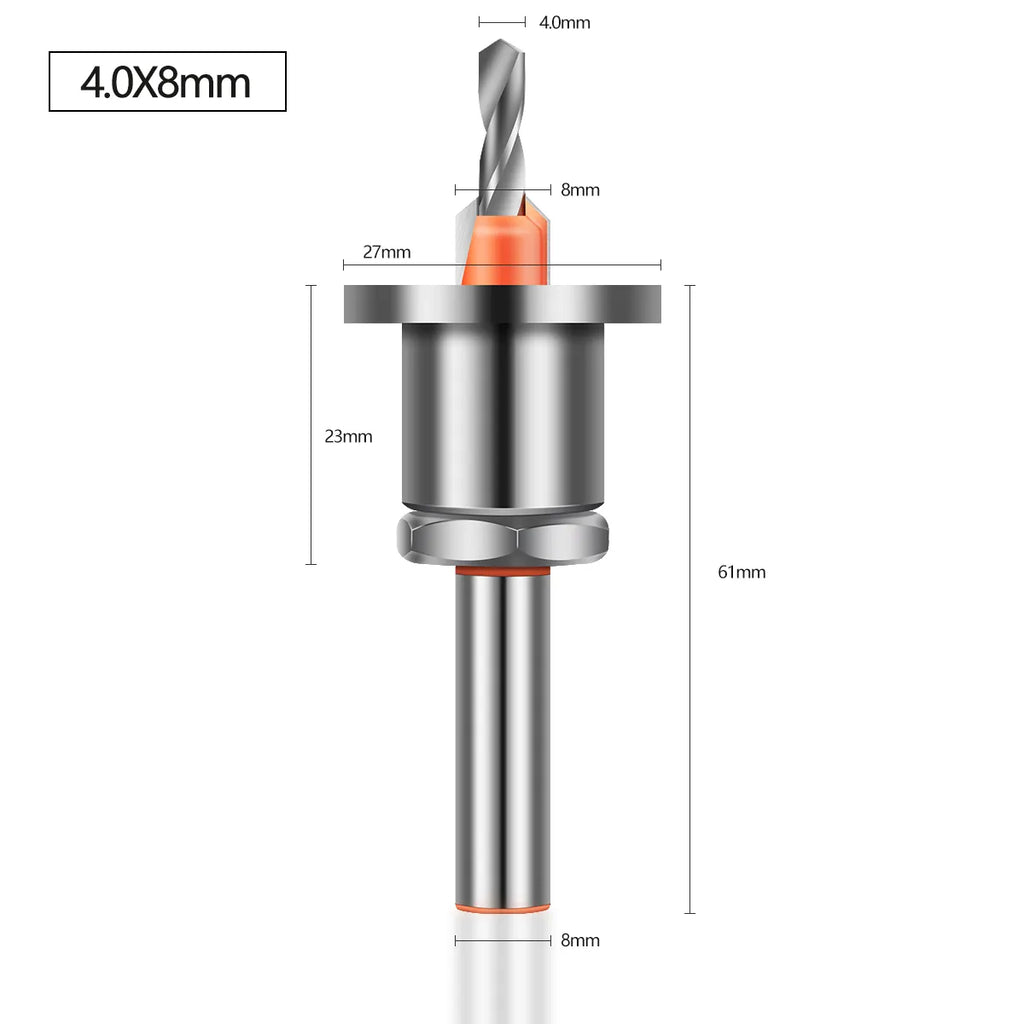 Broca Escareadora 8mm Com Limitador