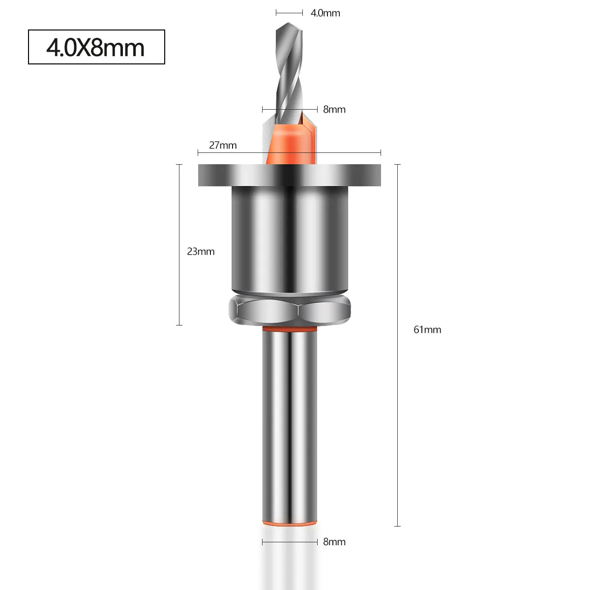 Broca Escareadora 8mm Com Limitador