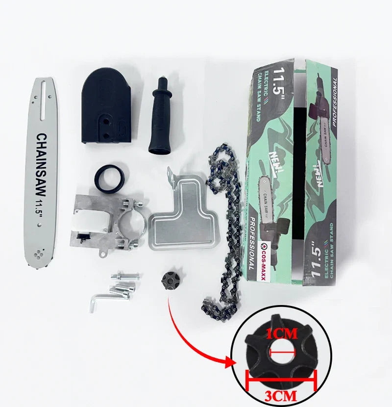 Adaptador versátil para motosserra