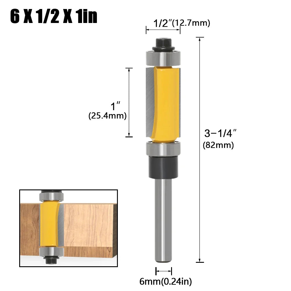 Fresa Reta com 2 Rolamentos