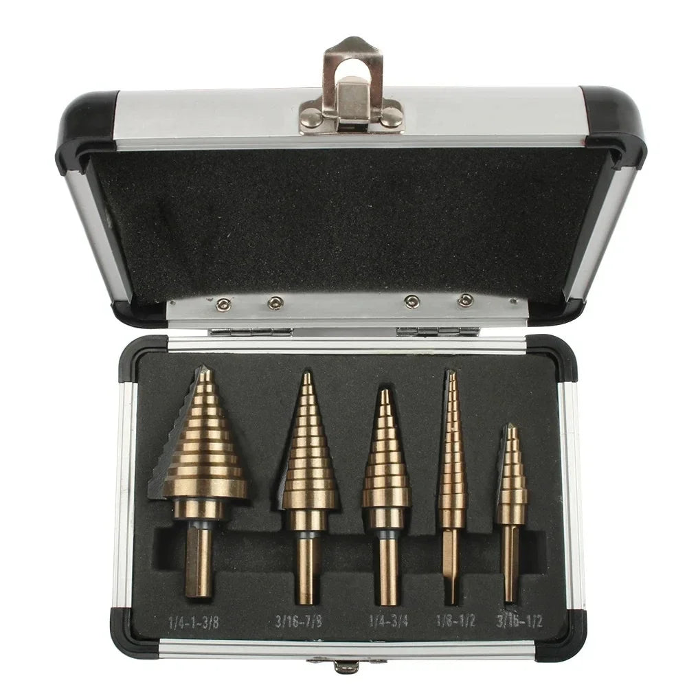 Kit de Brocas Escalonadas – Aço Rápido HSS 4241
