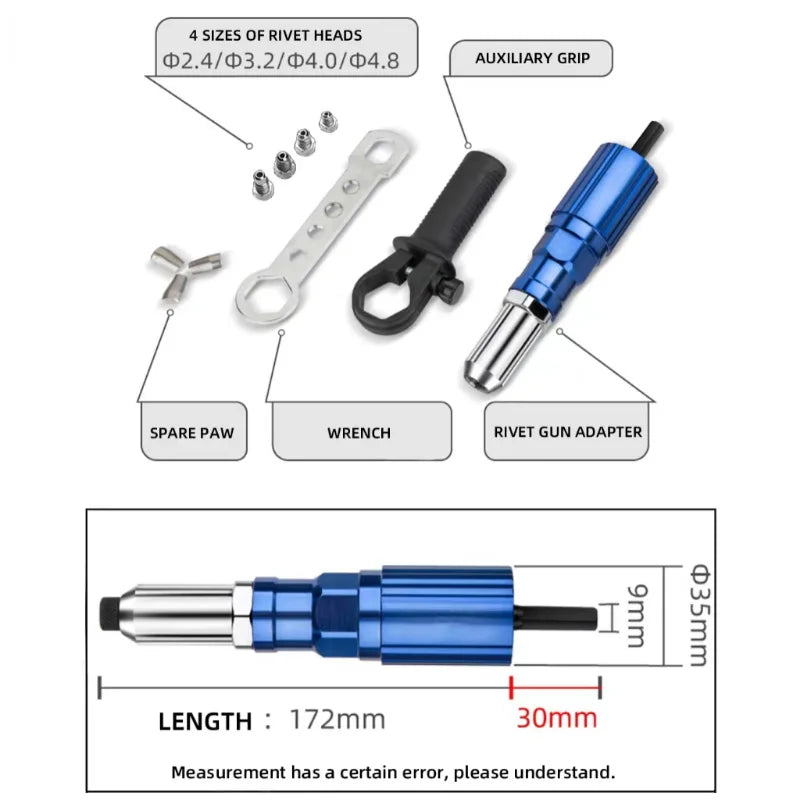Adaptador de Rebitadeira