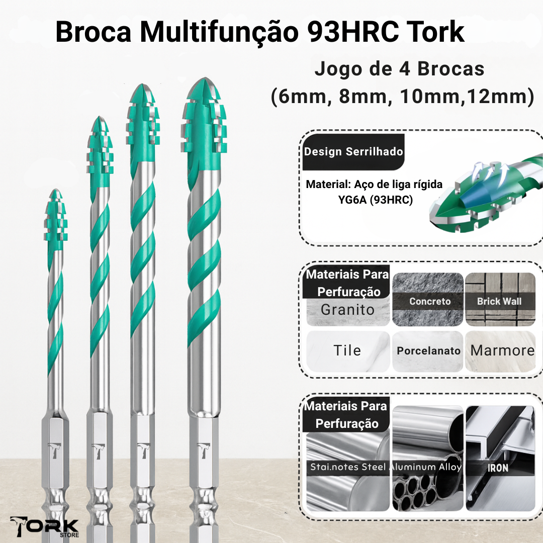 Broca Multifuncional 93HRC Canelada