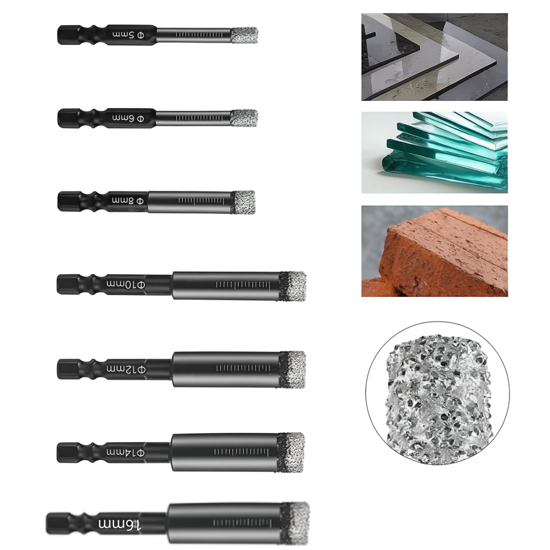 Broca para Porcelanato e Cerâmica – Revestida com Diamante