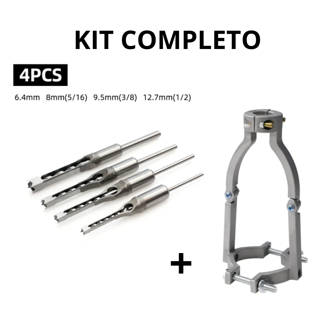 Kit de Brocas Quadradas para Madeira