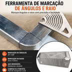 Gabarito de Marcação de Arcos e Ângulos